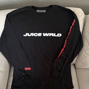 Black Long Sleeve Shirt JuiceWRLD tour long sleeve